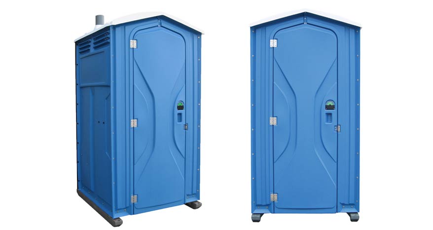 Long-term porta potty units on site in Warsaw, Indiana